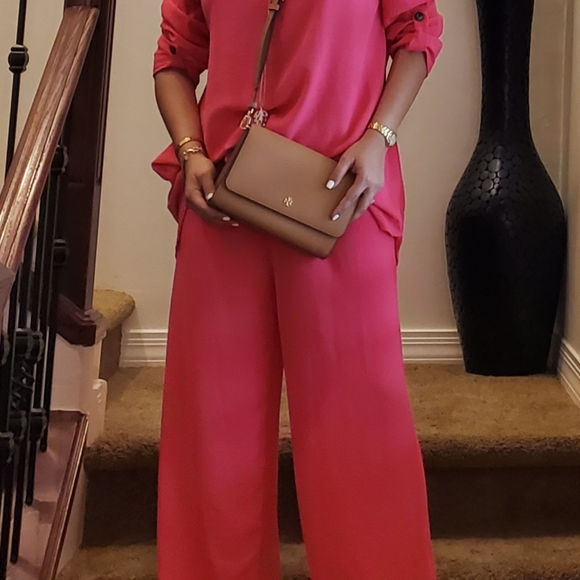 ⭐️FROM FRANCE!⭐️FABULOUS Wide Leg Pant And Tunic Top 2 Piece Set MADE IN FRANCE! - Picture 12 of 15